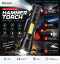Emergency Safety Hammer Flashlight – Rechargeable LED Torch